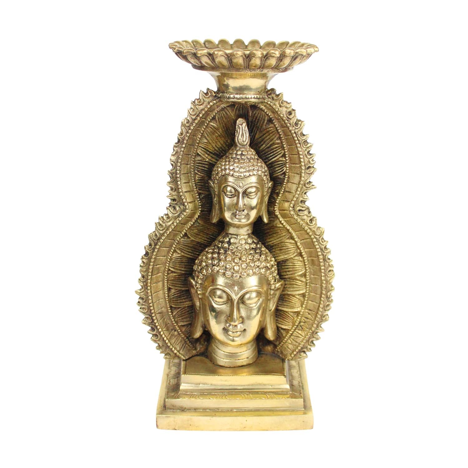 Brass Buddha Double face Candle Holder/Home décor/Statue/showpiece